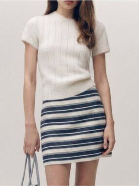 NWT LOFT Striped Mini Skirt